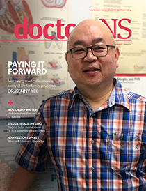 Cover image of September 2019 issue of doctorsNS magazine - Dr. Kenny Yee