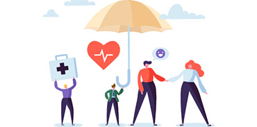 Illustration of health insurance concept