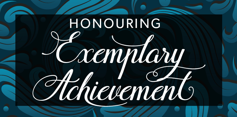 Honouring exemplary achievement in script