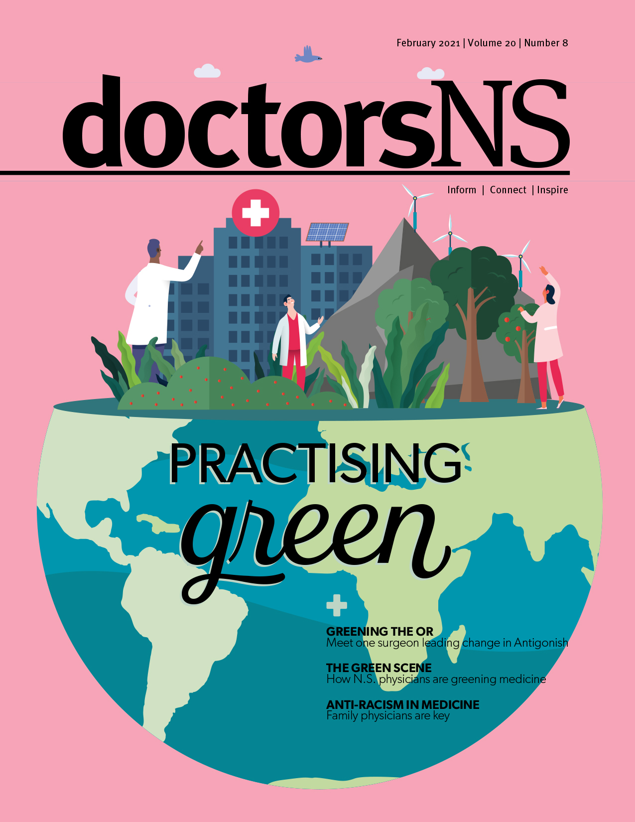 February 2021 cover of the doctorsNS magazine