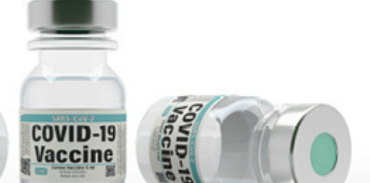 two vials of COVID-19 vaccine
