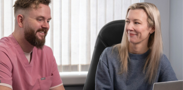 Dr. Heather Poushay and nurse practitioner Chris Browner