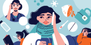 illustration of treatments of flu