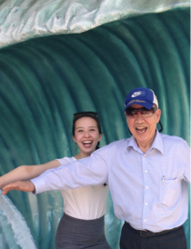 Dr. Bridgette Chan with her grandfather, Quinn Chan