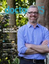 Cover image of August 2019 doctorsNS magazine - Dr. Andy Blackadar