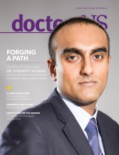 Dr. Sundeep Chohan on the cover of doctorsNS magazine - October 2019