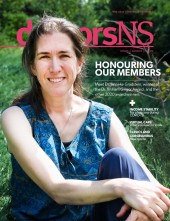 Dr. Janneke Gradstein on cover of May 2020 issue of doctorsNS magazine