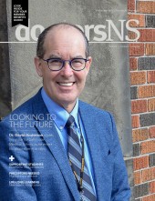Dr. David Anderson on the cover of the September 2021 issue of doctorsNS magazine