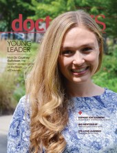 Dr. Courtney Gullickson on the cover of the September 2022 issue of doctorsNS magazine