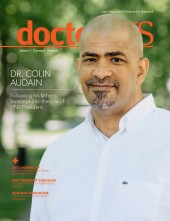 Dr. Colin Audain on the cover of the July/August issue of the doctorsNS magazine