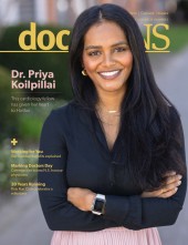 Dr. Priya Koilpillai on the cover of the June 2024 issue of doctorsNS magazine