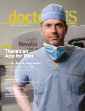 Dr. Alex de Saint Sardos on the cover of the June 2026 issue of doctorsNS magazine
