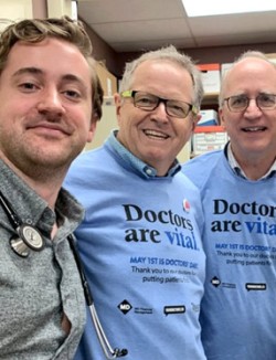 Three physicians celebrate Doctors' Day
