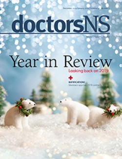 Cover image of December 2019/January 2020 issue of doctorsNS magazine
