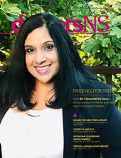 Dr. Himanthi De Silva on cover of the October 2020 issue of the doctorsNS magazine