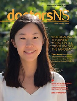 Clara Young on cover of September 2020 doctorsNS magazine