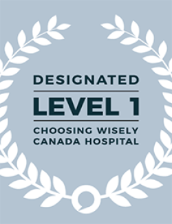 Choosing Wisely Canada designation badge