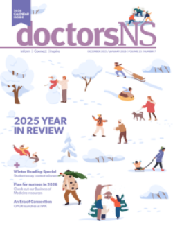cover of December 2025/January 2026 issue of doctorsNS magazine