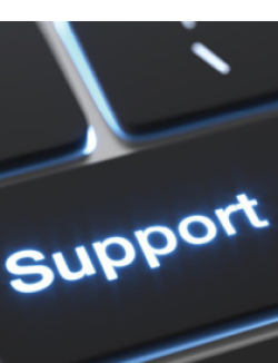 support button on a keyboard