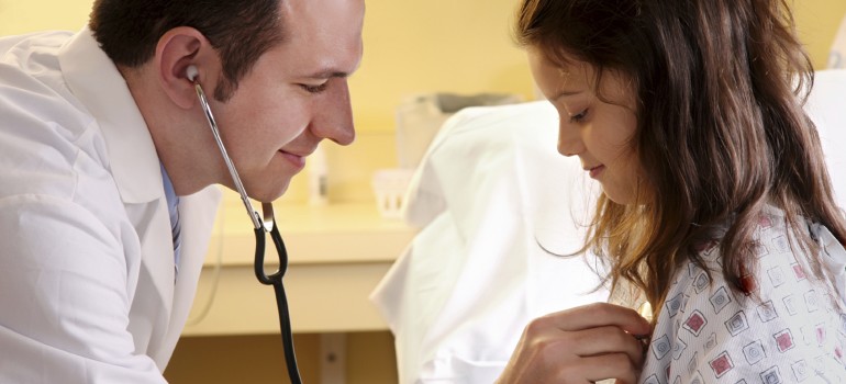 Doctor and patient.