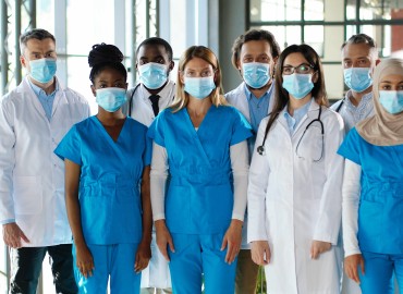 image of a diverse group of health care professionals