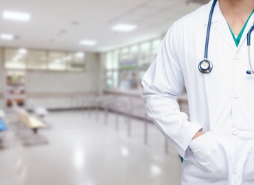 image of a doctor in a waiting room