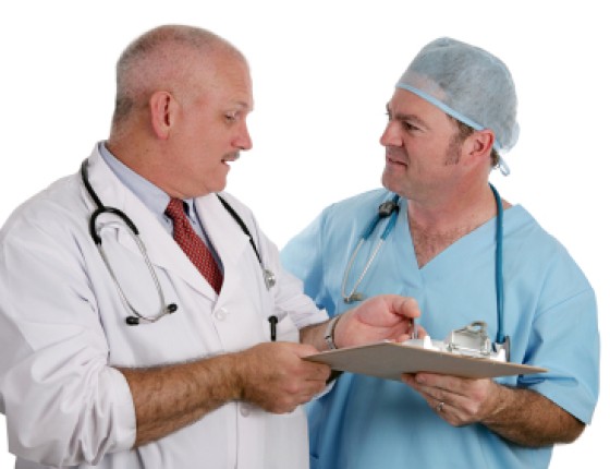 image of two males physicians